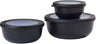 Mepal Vershoudbakjes Cirqula Nordic Black Rond 3-delig - 350 ml + 750 ml + 1.25 liter