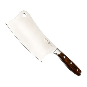 Messermeister Hakmes Avanta 18 cm met pakkahouten heft, vrijstaand op witte achtergrond