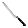 Messermeister Offset Broodmes Meridian Elite 20 cm met zwart heft, vrijstaand op witte achtergrond