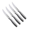 Messermeister Steakmessen Avanta 13 cm 4 stuks met RVS heft, vrijstaand op witte achtergrond