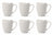 Cookinglife Mokken Siaki New Bone - Porselein - 370 ml - 6 Stuks