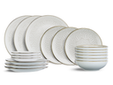 Cosy & Trendy Serviesset Murano 18-delig / 6 personen - 6 dinerborden, 6 ontbijtborden en 6 diepe borden
