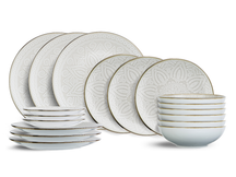 Cosy & Trendy Serviesset Murano 18-delig / 6 personen - 6 dinerborden, 6 ontbijtborden en 6 diepe borden