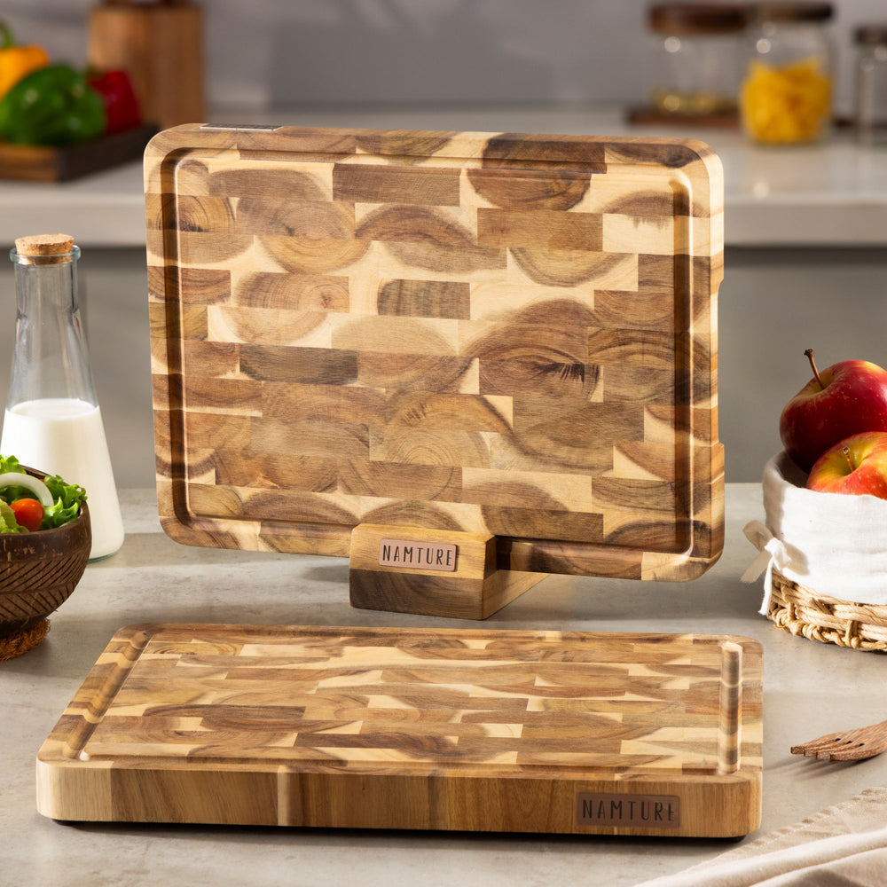 Namture Snijplank Acacia L - 33 x 24 cm - Houten Snij- en Bereidingsplank