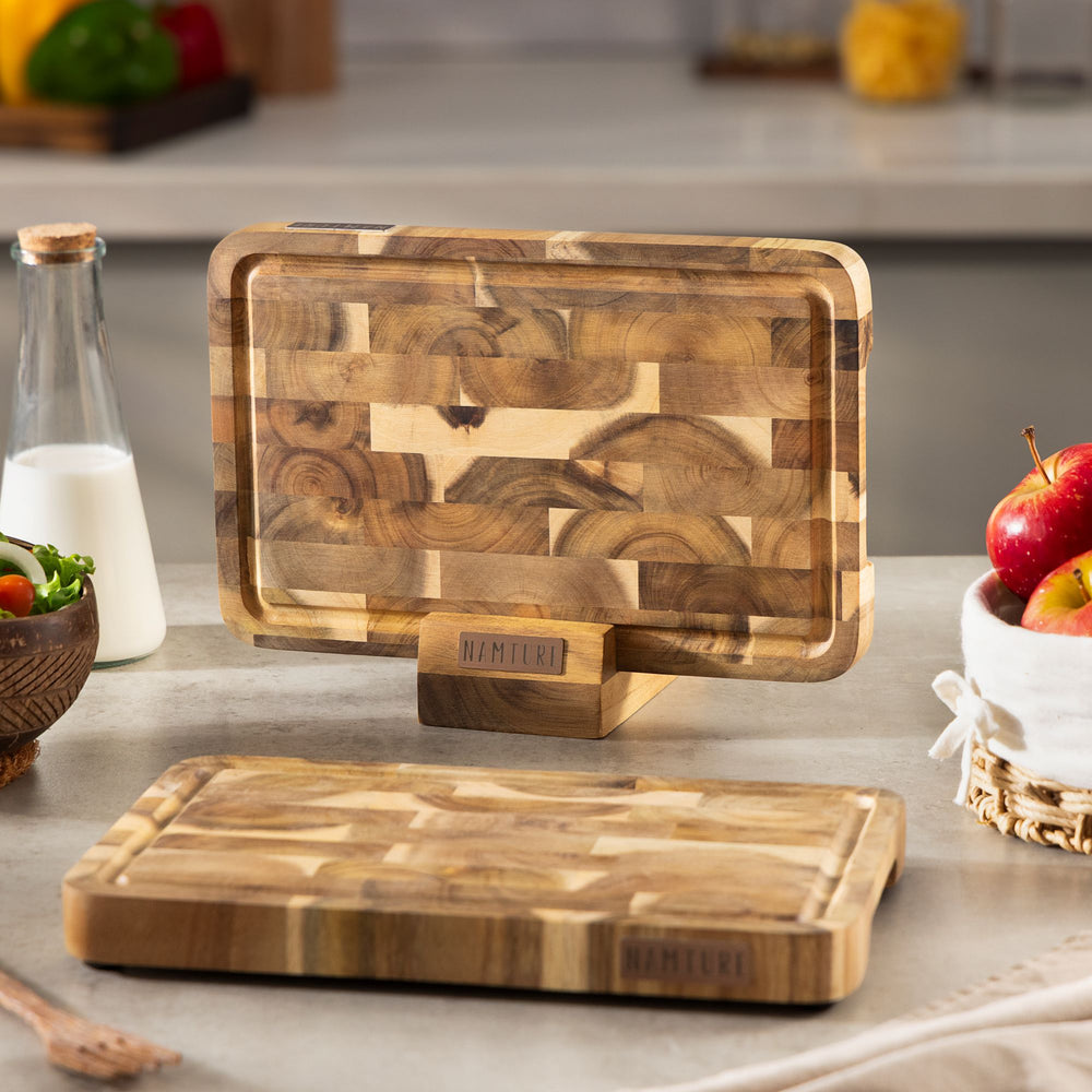 Namture Snijplank Acacia M - 28 x 18 cm - Houten Snij- en Bereidingsplank