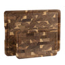Namture Houten Snijplankenset Acacia Kopshout 2-delig - M & XL - Houten Snij- en Bereidingsplanken