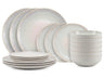 Cookinglife Serviesset Nola Beige reactive glaze 18-delig / 6 personen - 6 dinerborden, 6 ontbijtborden en 6 kommen