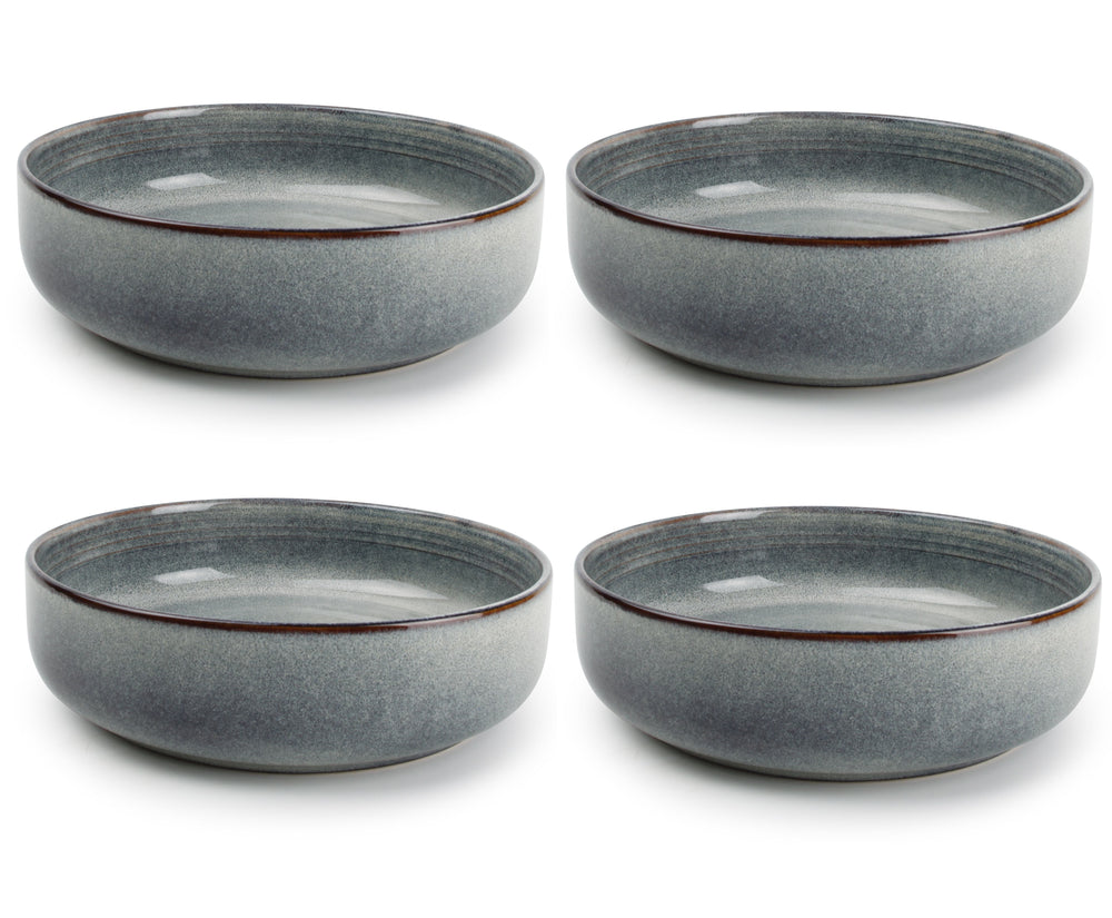 ONA Diepe Borden / Pastaborden Duna Blue ø 22 cm - 4 Stuks