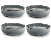 ONA Diepe Borden / Pastaborden Duna Blue ø 22 cm - 4 Stuks