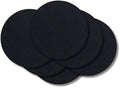 Cookinglife Onderzetters - Vegan leer - Zwart - ø 10 cm - 6 Stuks