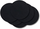 Cookinglife Onderzetters - Vegan leer - Zwart - ø 10 cm - 6 Stuks