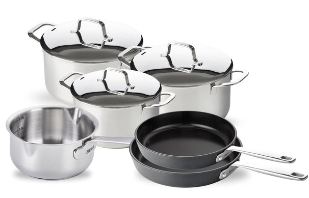 Beka Pannenset Maestro 6-Delig - keramische anti-aanbaklaag - geschikt voor alle warmtebronnen (Kookpannen, Steelpan & Koekenpannen)