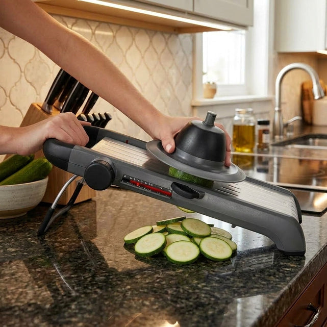 Stap 2: Zet de mandoline stabiel neer