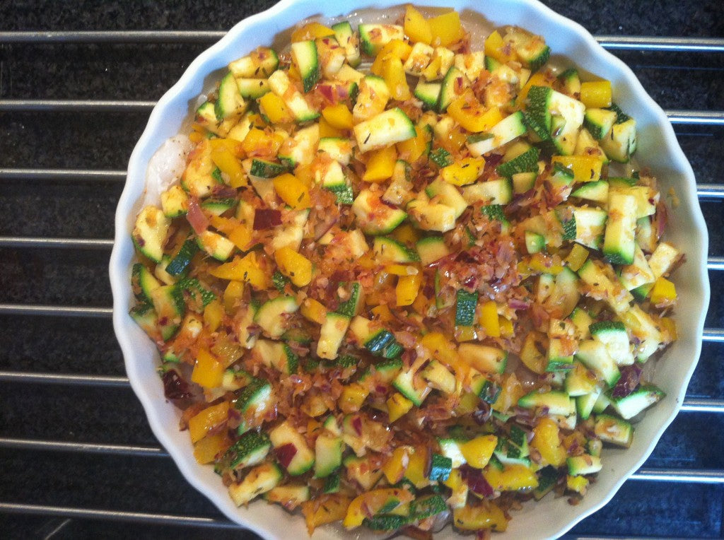 Een gezond en smaakvol gerecht met vis en groenten uit de oven