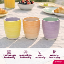 Cookinglife Koffiekopjes / Senseo Kopjes - Pastel Harmony 180 ml - 6 Stuks