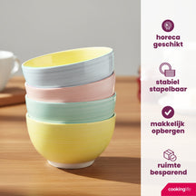 Cookinglife Soepkommen / Kommen Pastel Harmony ø 14 cm - 6 Stuks