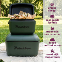 Polarbox Koelbox met Schouderband - Green Forest-Black - 12 Liter