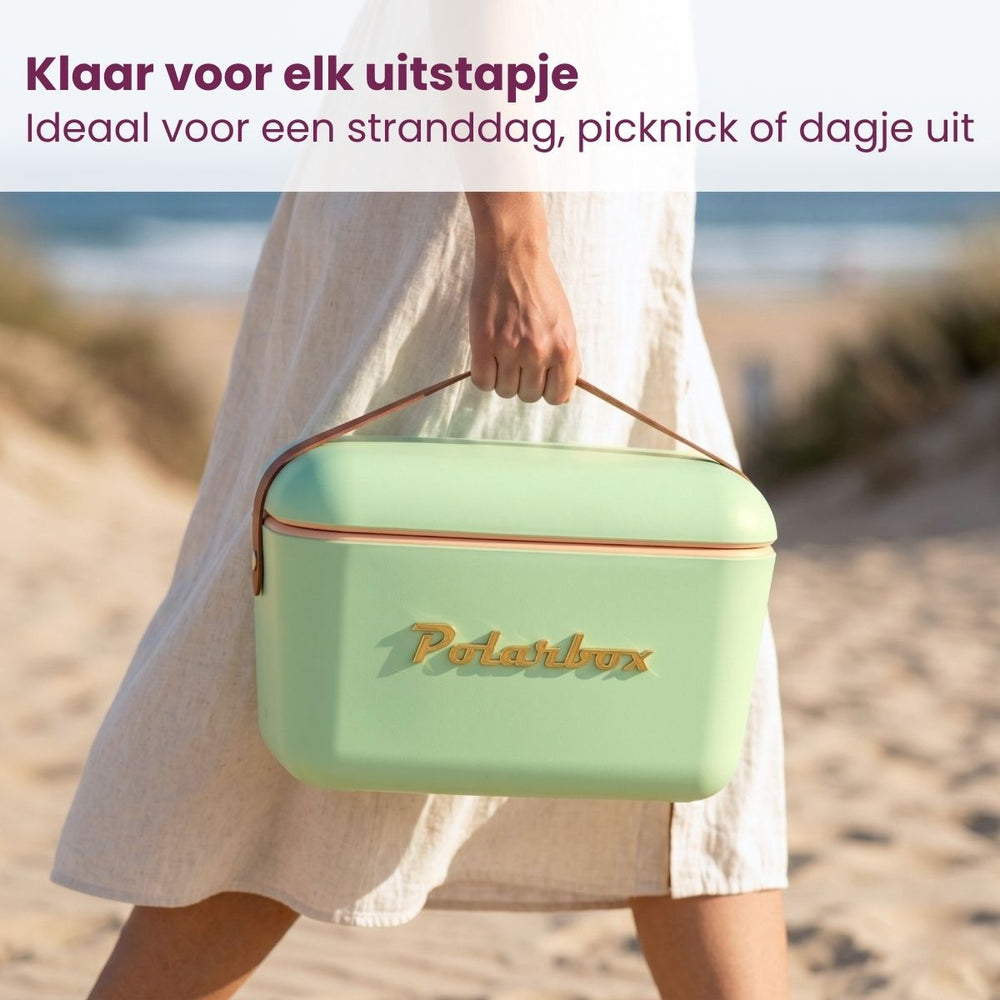 Polarbox Koelbox met Schouderband - Olive Green-Gold - 12 Liter