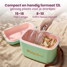 Polarbox Koelbox met Schouderband - Olive Green-Gold - 12 Liter