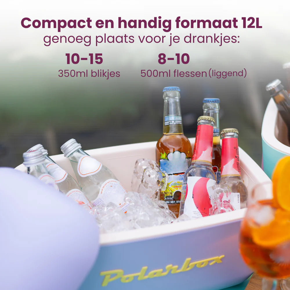 Polarbox Koelbox met Schouderband - Marine-Mustard - 12 Liter