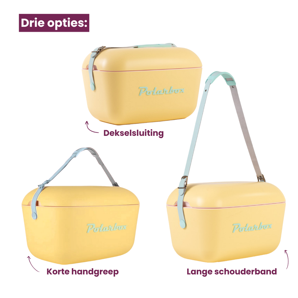 Polarbox Koelbox met Schouderband - Lime-Lilac - 12 Liter