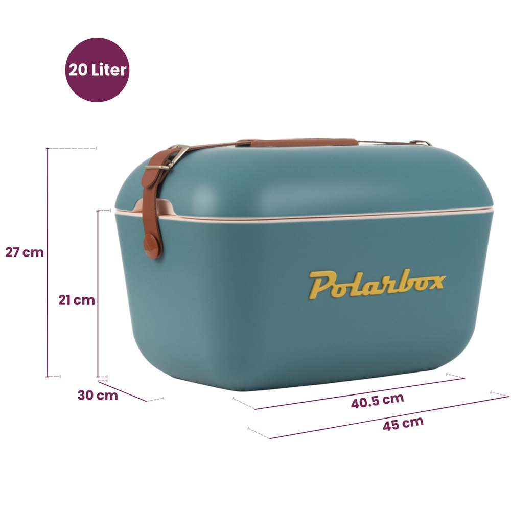 Polarbox Koelbox met Schouderband - Olive Green-Gold - 20 Liter