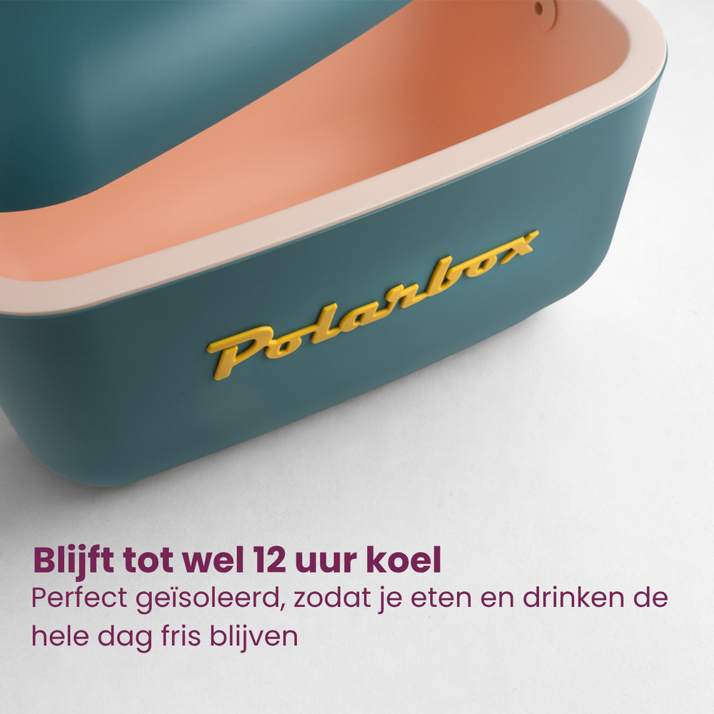 Polarbox Koelbox met Schouderband - Marine-Mustard - 12 Liter