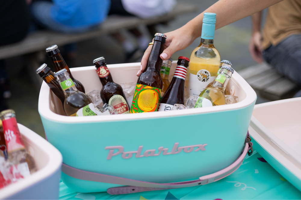 Polarbox Koelbox met Schouderband - Pastelgroen - 12 liter