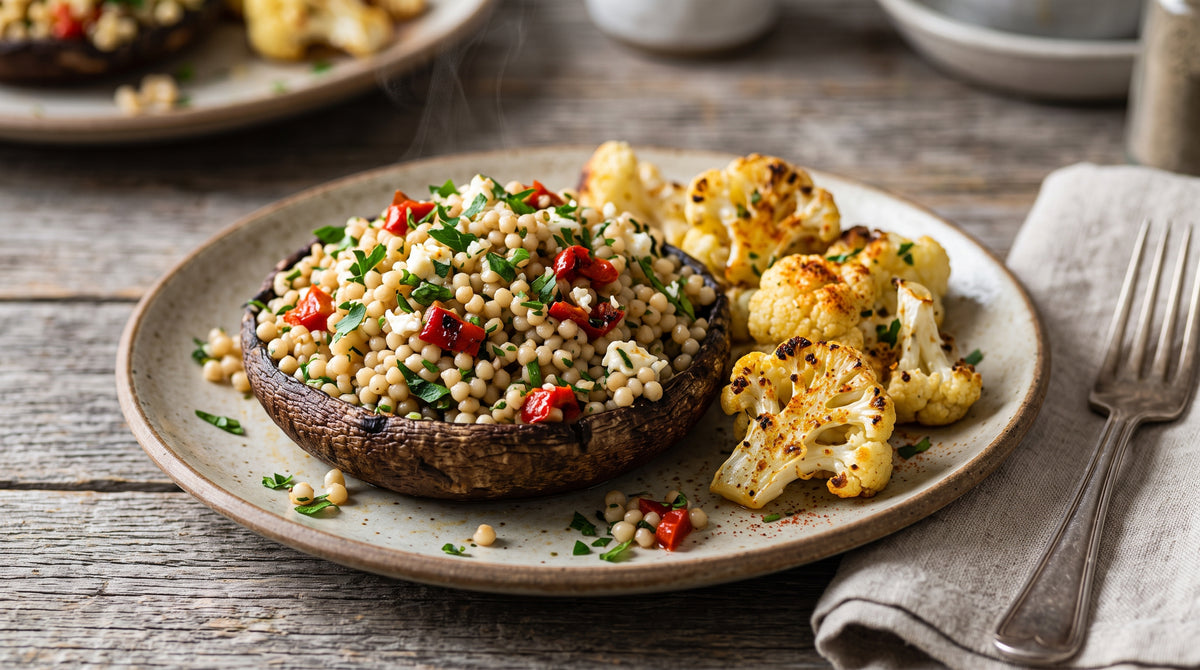 Een vegetarisch hoofdgerecht met pit, textuur en karakter.