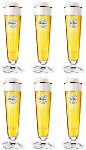 Warsteiner Bierglazen op Voet - 400 ml - 6 stuks