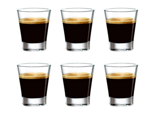 Bormioli Rocco Espresso Glazen Caffeino 85 ml - 6 stuks