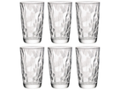 Bormioli Rocco Longdrinkglazen Diamond - Transparant - 470 ml - 6 stuks