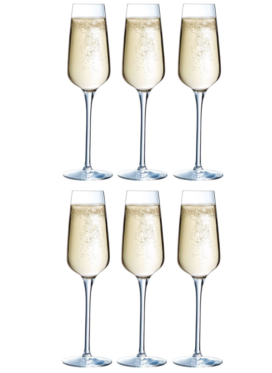 Chef & Sommelier Champagneglazen - Flutes - Sublym Flute - 210 ml - 6 stuks