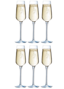 Chef & Sommelier Champagneglazen - Flutes - Sublym Flute - 210 ml - 6 stuks