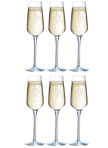 Chef & Sommelier Champagneglazen - Flutes - Sublym Flute - 210 ml - 6 stuks