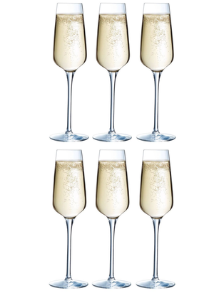 Chef & Sommelier Champagneglazen - Flutes - Sublym Flute - 210 ml - 6 stuks