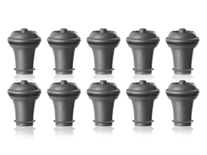 Vacu Vin Wijnstopper Vacuum Wine Stopper - Grijs - 10 stuks