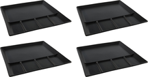 Cookinglife BBQ Borden / Fondueborden / Gourmetborden 5 vakken - 24 x 24 cm - 4 stuks