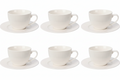 Cookinglife Kop en Schotel Siaki New Bone - Porselein - 240 ml - 6 stuks