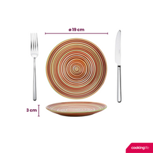 Cookinglife Serviesset Rhythm & Lines 18-delig / 6 personen - 6 dinerborden, 6 ontbijtborden en 6 diepe borden