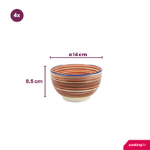 Cookinglife Soepkommen / Kommen Rhythm & Lines ø 14 cm - 4 Stuks
