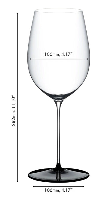 Riedel Wijnglazenset Fatto A Mano Black Tie - Bordeaux Grand Cru, Burgundy Grand Cru, Riesling & Oaked Chardonnay - 4 Stuks