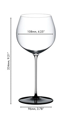 Riedel Wijnglazenset Fatto A Mano Black Tie - Bordeaux Grand Cru, Burgundy Grand Cru, Riesling & Oaked Chardonnay - 4 Stuks