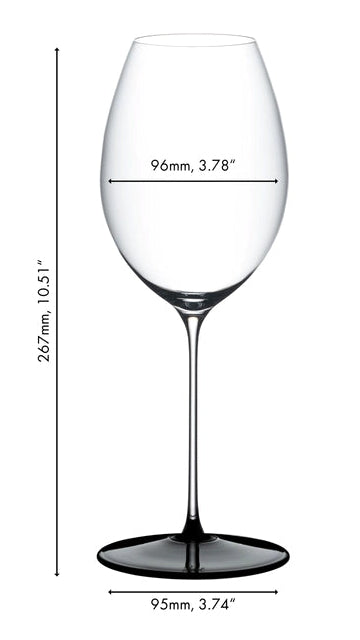 Riedel Rode Wijnglas Fatto A Mano Black Tie - Hermitage / Syrah - 668 ml