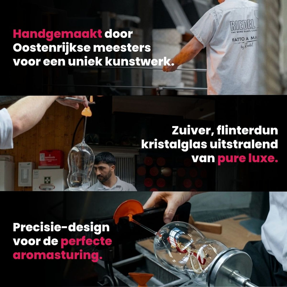 Riedel Rode Wijnglas Fatto A Mano Performance - Pinot Noir - Zwarte Steel - 830 ml
