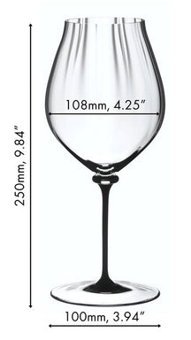 Riedel Rode Wijnglas Fatto A Mano Performance - Pinot Noir - Zwarte Steel - 830 ml