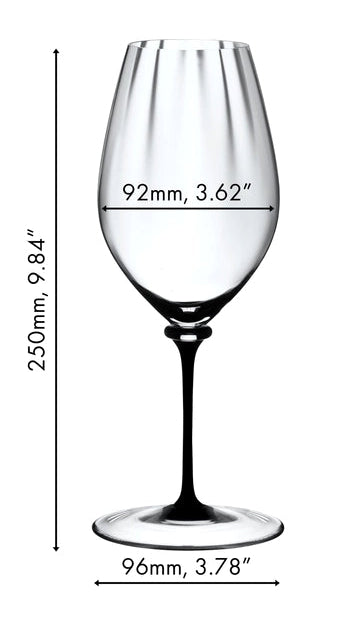 Riedel Witte Wijnglas Fatto A Mano Performance - Riesling - Zwarte Steel - 623 ml