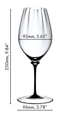 Riedel Witte Wijnglas Fatto A Mano Performance - Riesling - Zwarte Steel - 623 ml