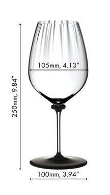 Riedel Rode Wijnglas Fatto A Mano Performance - Cabernet Sauvignon - Zwarte Voet - 834 ml
