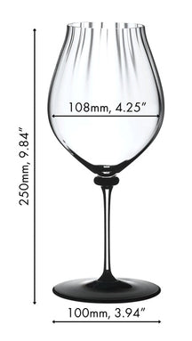 Riedel Rode Wijnglas Fatto A Mano Performance - Pinot Noir - Zwarte Voet - 830 ml